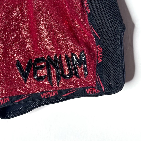 Venum Giant Foil Muay Thai Boxing Shorts - Red/Black L - Picture 3 of 8